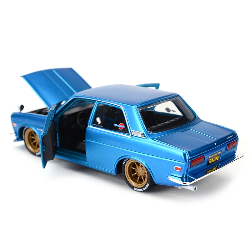 Maisto 1:24 Nissan 1971 Datsun 510 спортивный автомобиль статическая литая модель сплава Модель автомобиля