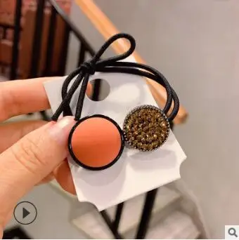 2 36 шт./лот DIY простой мульти скраб Бусины чешские сверла резинки эластичность диск резинки для волос Инструменты для укладки аксессуары HA1534 - Цвет: 2