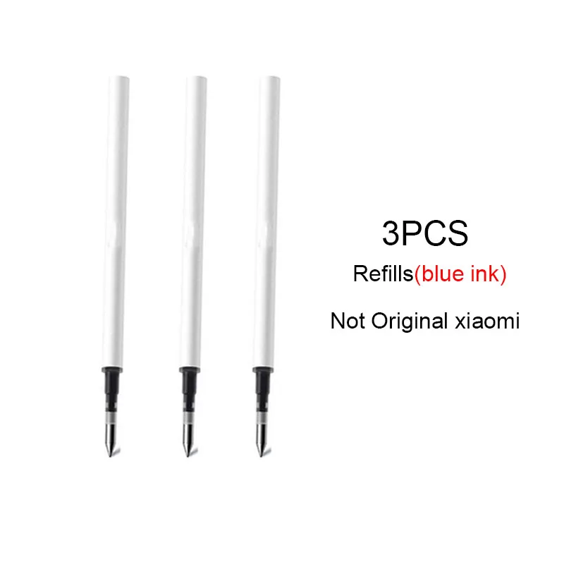 3pcs blue ink Xiaomi Mijia Sign Pens 9,5 мм ручки для подписей PREMEC гладкая швейцарская заправка MiKuni японские чернила добавить Mijia ручки черный заправка - Цвет: 3pcs blue ink