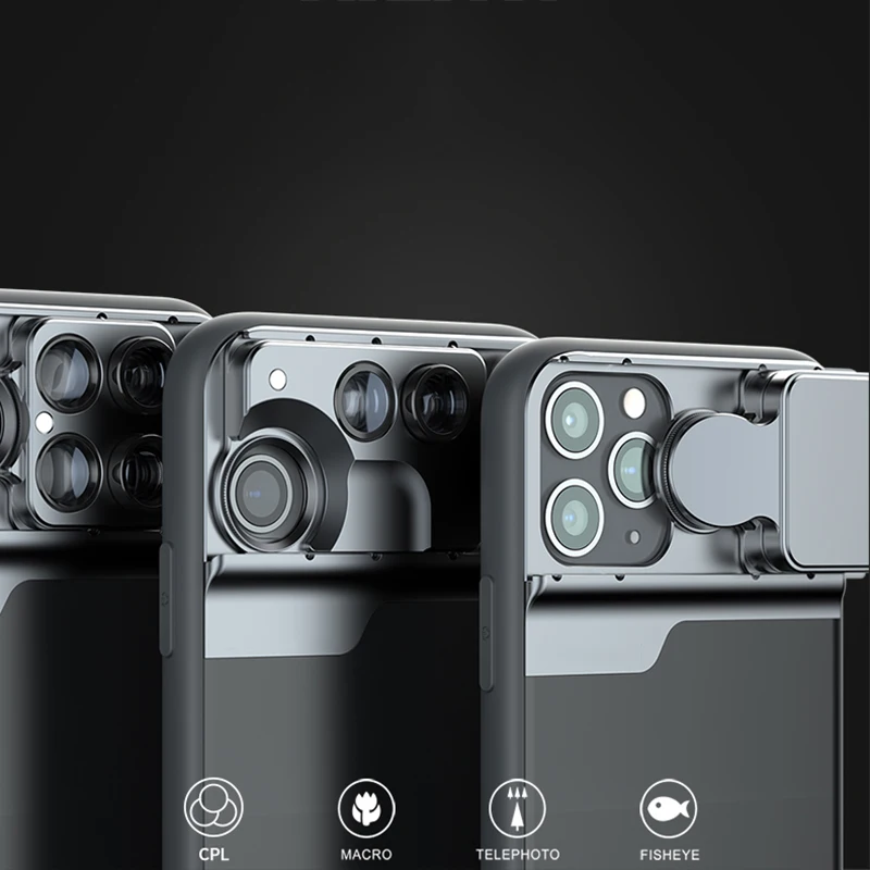 TOKOHANSUN Оптический Высокое качество 5 в 1 телефон линзы чехол для телефона iPhone 11 Pro Max