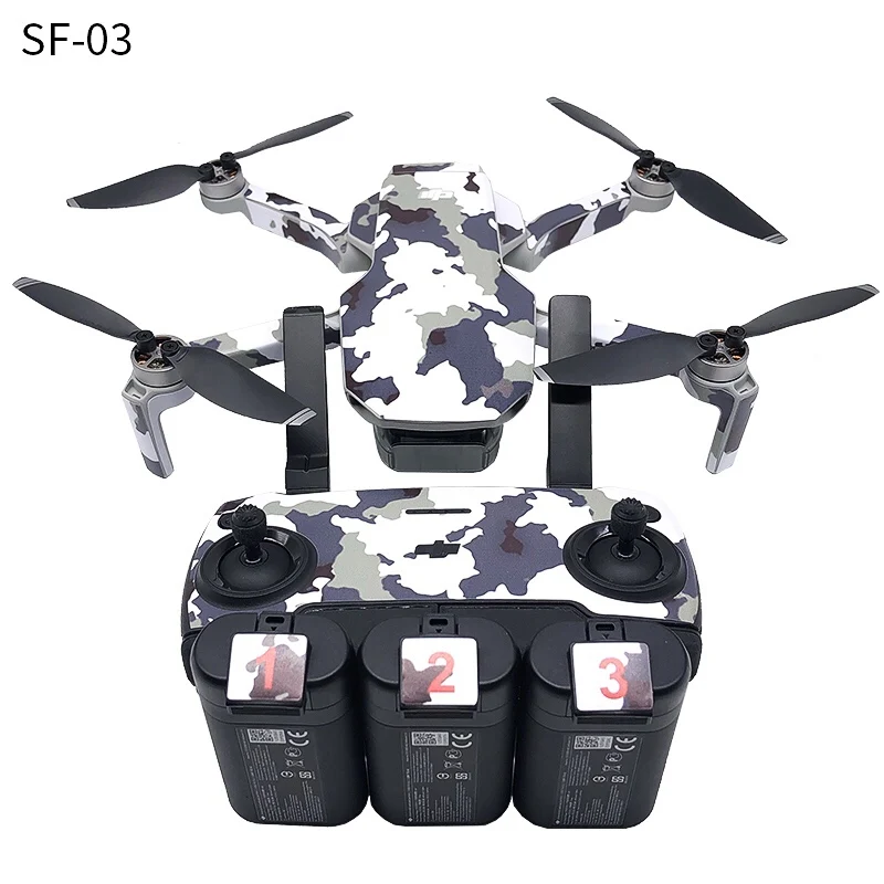 SF-03 Защитная пленка ПВХ наклейки для DJI Mavic мини пульт дистанционного управления водонепроницаемые Роскошные Наклейки полное покрытие кожи Аксессуары - Цвет: SF-03
