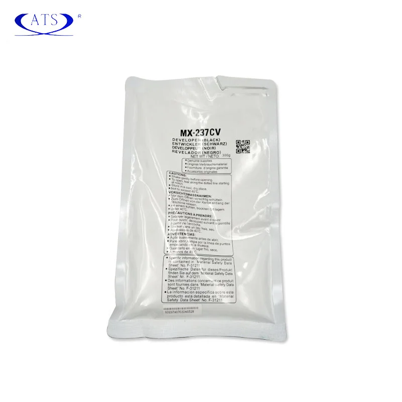 300g черный порошок проявителя для Sharp MX 237CV 2048 2348 2648 Совместимость MX237CV MX2048 MX2348 MX2648 для копира запасные Запчасти