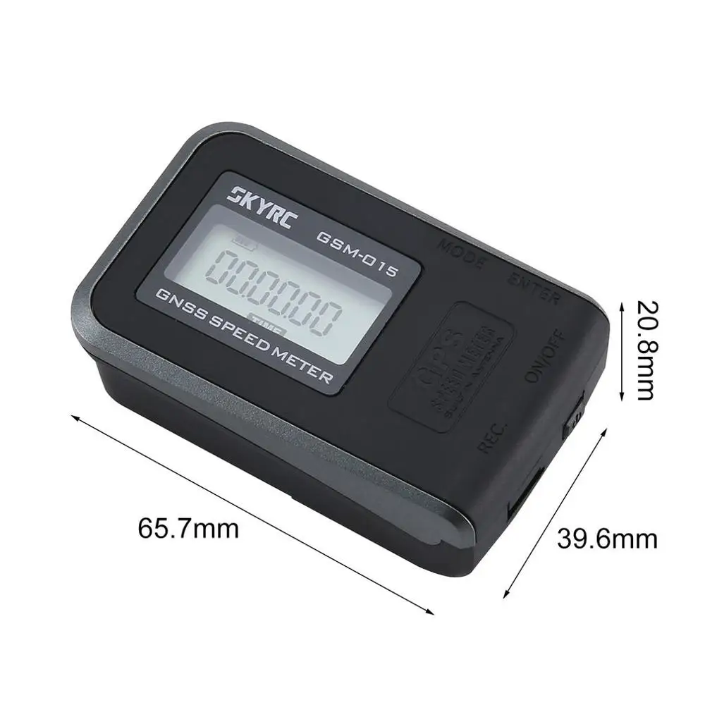 

SKYRC GSM-015 GNSS Speed Meter SK-500024 Measure Top/Average Speed Altitude Concurrent Reception of GPS & GLONASS for RC Drone F