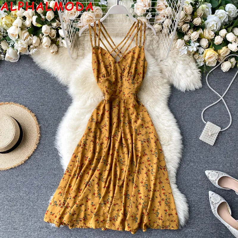 floral dungaree dress