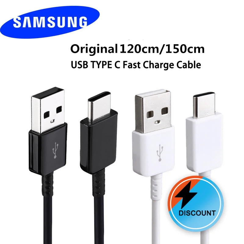 

Originele Samsung 120/150 cm USB 3.1 Type-c Snelle Opladen Data Kabel Voor Samsung Galaxy S8 S9 Plus S10 plus A5 A7 2017 Note 8