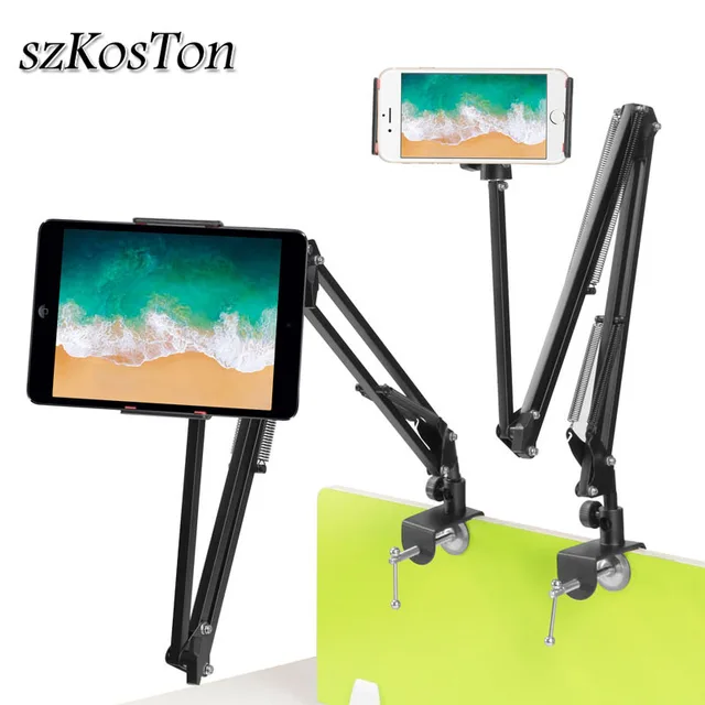 $US $14.00  Flexible Long Arm Mobile phone tablet stand holder For iPad Mini Air iPhone Xiaomi Huawei Lazy Bed 