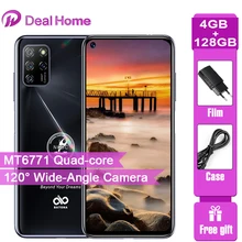 ELEPHONE-teléfono inteligente U5, 4GB, 128GB, Android 10,0, MT6771(P60), cuatro núcleos, ARM, pantalla FHD de 6,4 pulgadas, batería de 4000mAh