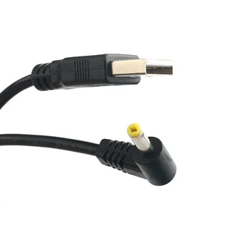 

USB 2.0 A Male to Right Angled 90 Degree DC 4.0x1.7mm 5V DC Barrel Jack Power Cable (Max 2.5A Power Cable, Center PIN Positive)