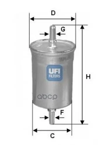 Фильтр Топливный, Бензин UFI арт. 31.843.00