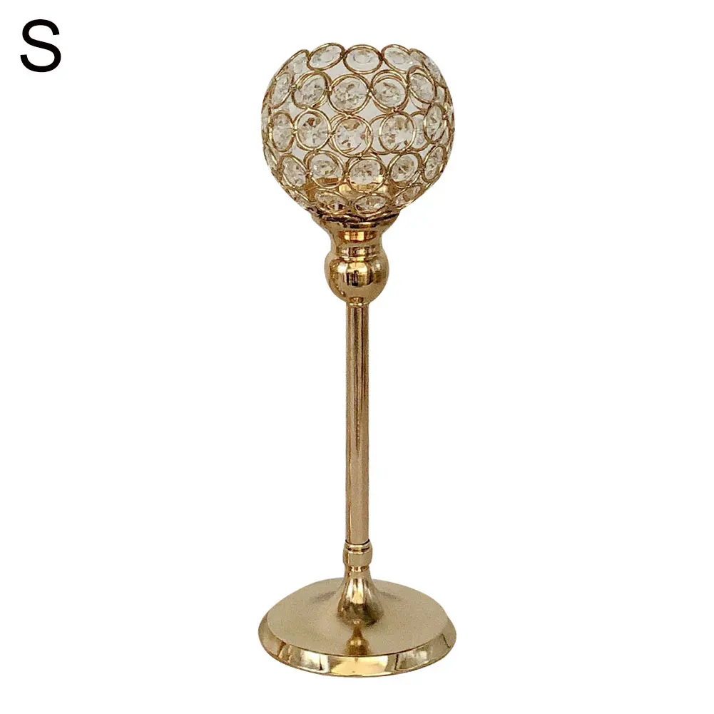 Hollow Candle Holder Metal Candlestick Festival Wedding Party Decoration Candle Accessory Desktop Romantic Home Wedding Decor - Цвет: Golden 25cm