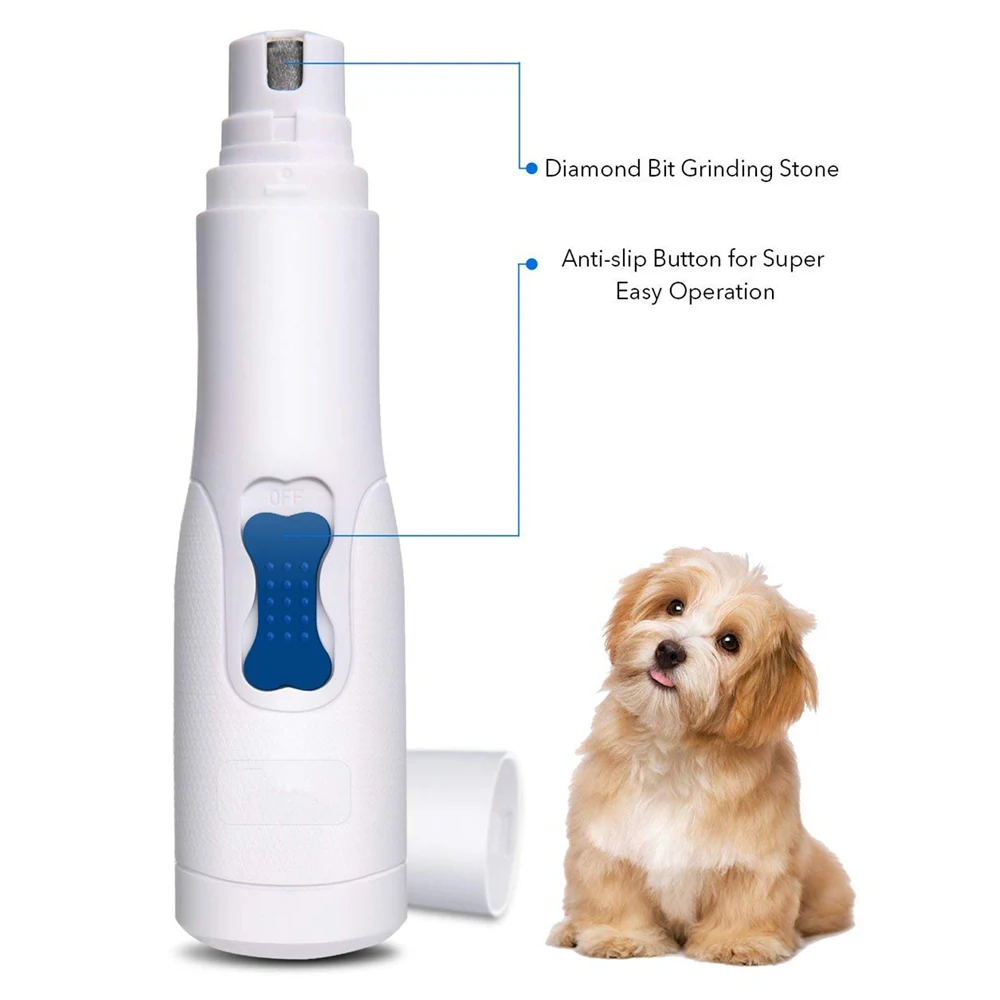Electric Pet Paws Nail Grinder Professional Auto Dog Cat Grooming Claw Nail Clippers Trimmer Battery-powered Manicure Care Tools