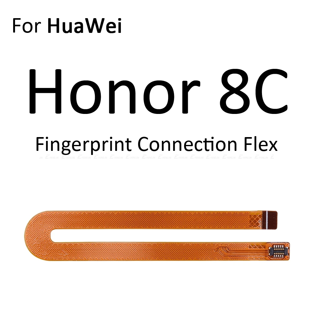 Сенсорный ID сканер отпечатков пальцев разъем гибкий кабель для HuaWei Honor 8X 8C 8 Pro Lite Кнопка возврата домой - Цвет: For Honor 8C Flex