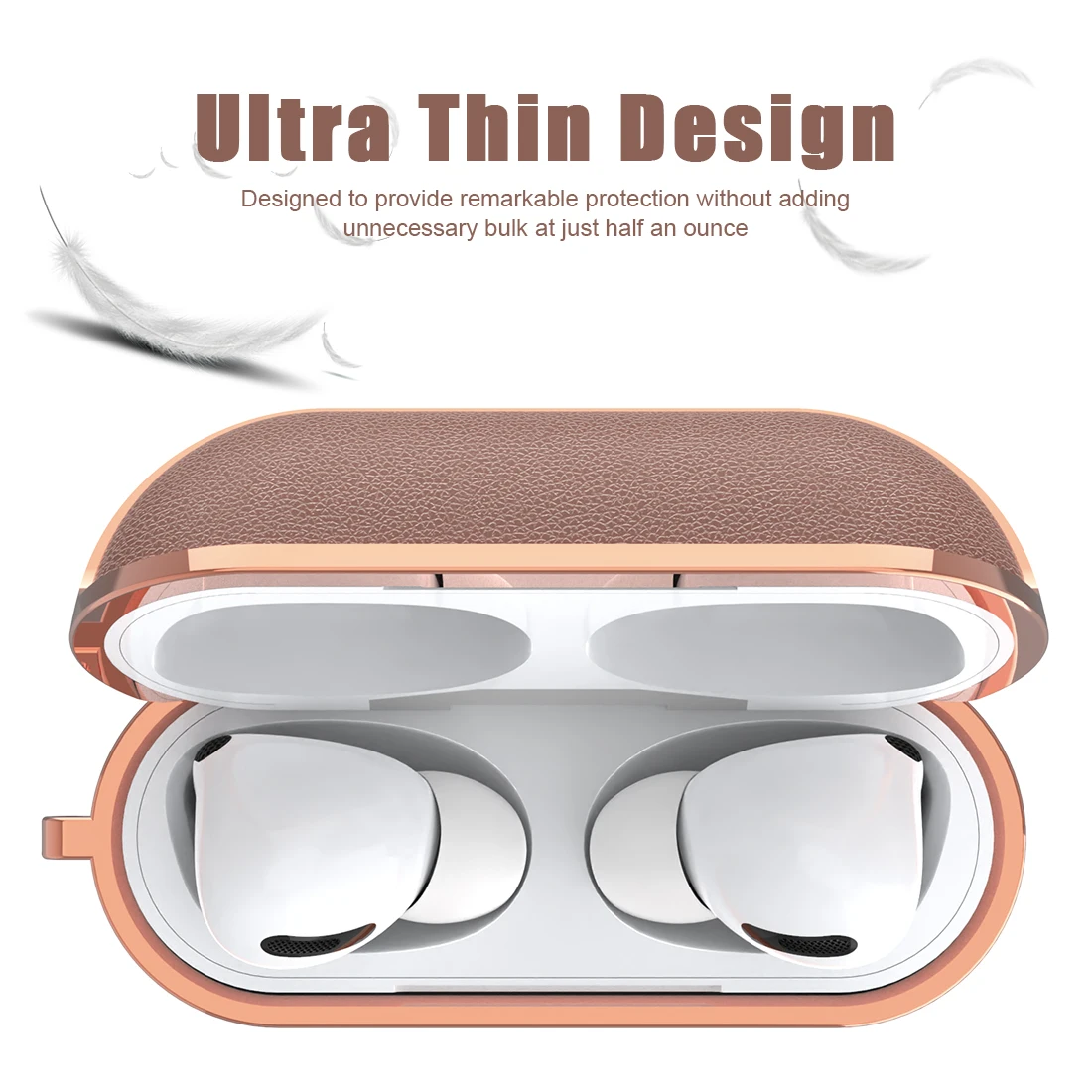Для Airpods Pro Роскошный чехол из искусственной кожи TPU покрытие жесткий PC наушники чехол противоударный защитный чехол для Air Pods Pro Чехол