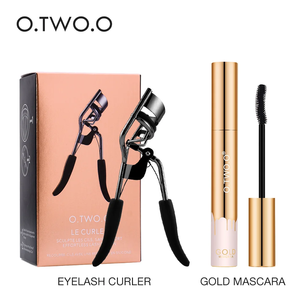 Makeup Set Mascara Eyelash Curler Eyelash Extension Curling Waterproof Long-lasting Thick Mascara Make Up for Eyes 2pcs