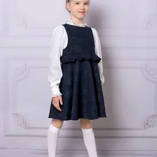 Платье для девочки D1513-5, темно-синий