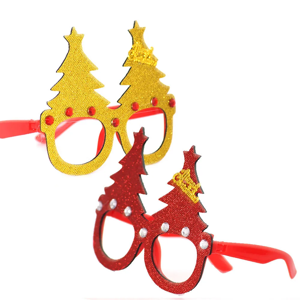 Christmas decoration glasses in party  100% brand new Christmas glasses snowman frame Happy New Year kids love Christmas 30A15 (30)