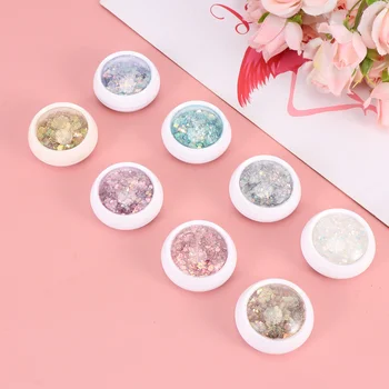 

8 Sets Exquisite Nail Glitter Powder Useful Nail Sequin Gradient Dipping Glossy Scrub Effect Pratical Nail Manicure Shimmering P