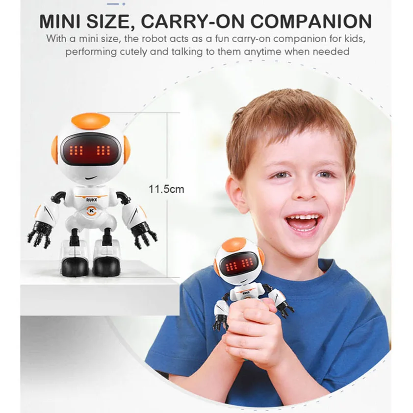JJRC R8 Smart Robot Touch sensitive Gesture Control LED Light Effect R9 Early Education Robots Desktop Electronic Pet Child Toy