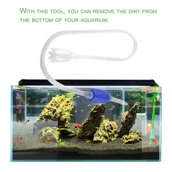 

Aquarium Fish Tank Vacuum Water Exchange Gravel Cleaning Tool Suction Aquarium Accessories Siphon Pump Filter Tube