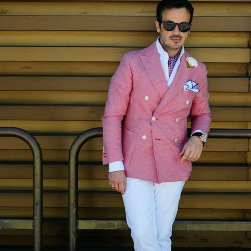 Мужские свадебные костюмы, костюмы мужские блейзеры, фраки строгие костюмы жениха, костюм для вечеринки Homme, 2 предмета, деловая куртка Ternos - Цвет: as picture