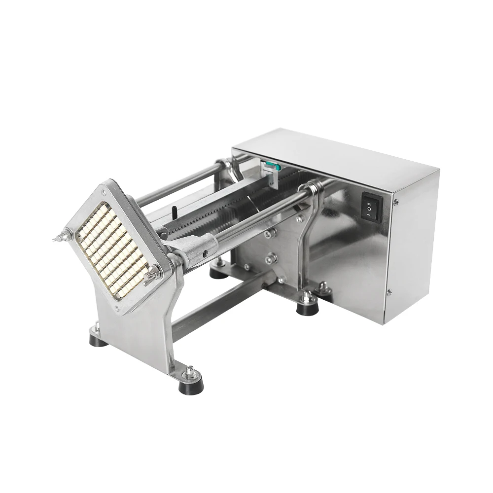 GZZT Electric Potato Chips Cutter French Fries Cutting Machine Vegetable  Cutter Kitchen Equipment Potato Chopper 3 Sizes Blades