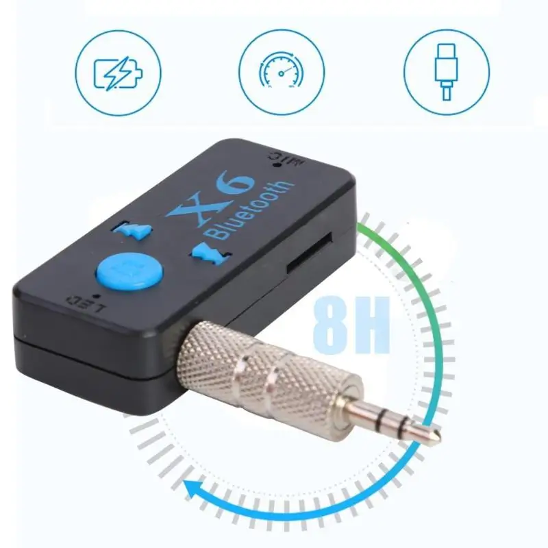 Прочный Bluetooth приемник нежный дизайн 3,5 мм Jack AUX bluetooth-аудиоресивер передатчик, свободные руки, Беспроводной адаптер