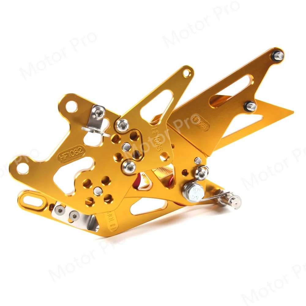 Регулируемые подножки для Honda CBR600RR 2009- аксессуары для мотоциклов подножки Rearsets CBR 600 RR CBR600 600RR 600CC золото
