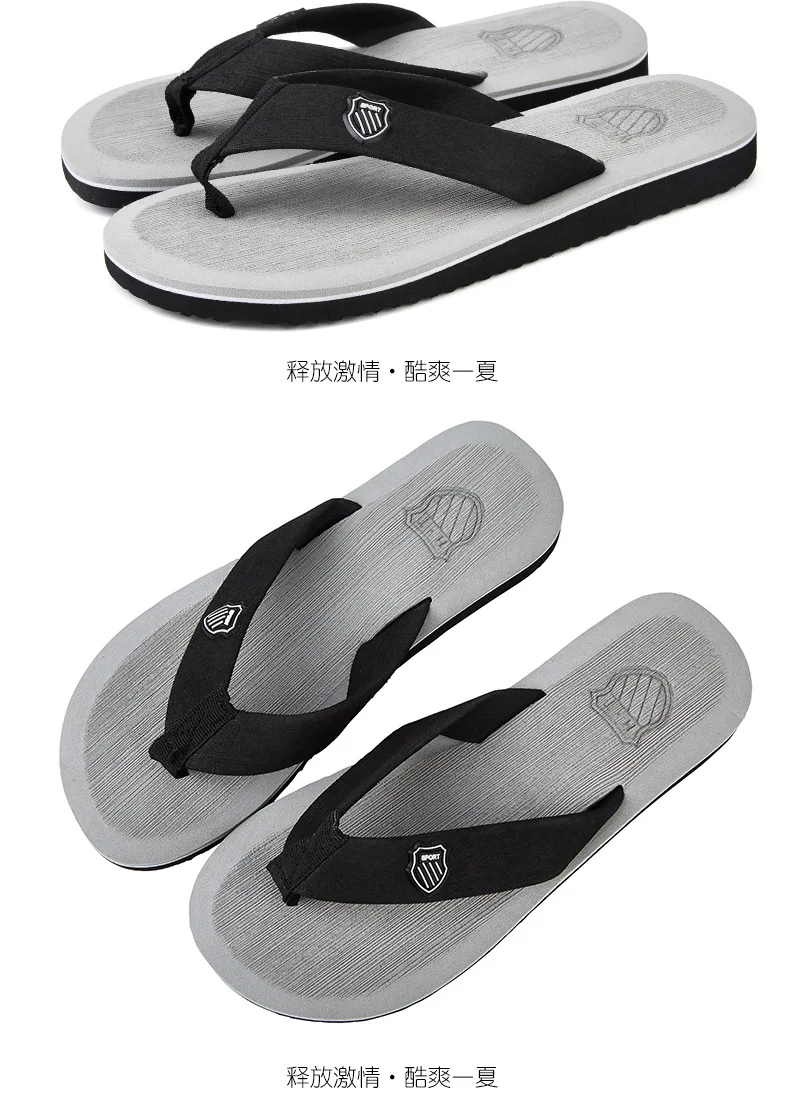 New Sandals Shoes Men Summer Men Flip Flops High Quality Beach Sandals Anti-slip Zapatos Hombre Casual Shoes Man Slippers