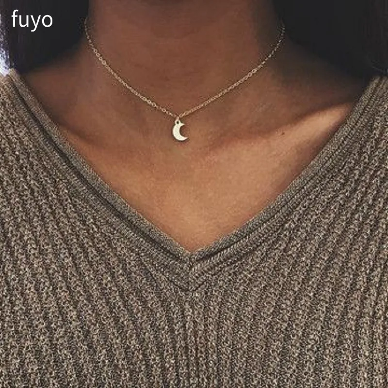 Bohemian Moon Star Crystal Heart Choker Necklace for Women Necklace Pendant on neck Chocker Necklace Jewelry Gift - Image 6