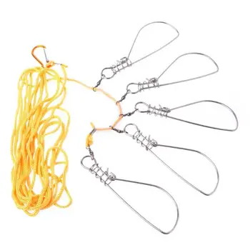 

Fishing Tackle Accessories Fishing Lock Buckle Stainless Steel Live Fish Stringer 5 m With Float Live Fish Lock Belt