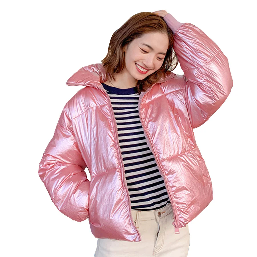 

New Arrival 2019 winter Jakcet women Five Color Cotton-Padded Solid Coats Women's Winter Warm Parka Short Jacket Female
