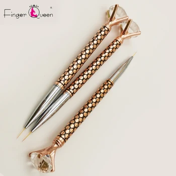 

Nail Art Dotting Pen Acrylic Rhinestone Nail Art Dotting Pen Gel Painting Manicure Tool Drawing Liner Flower Brush Decoration