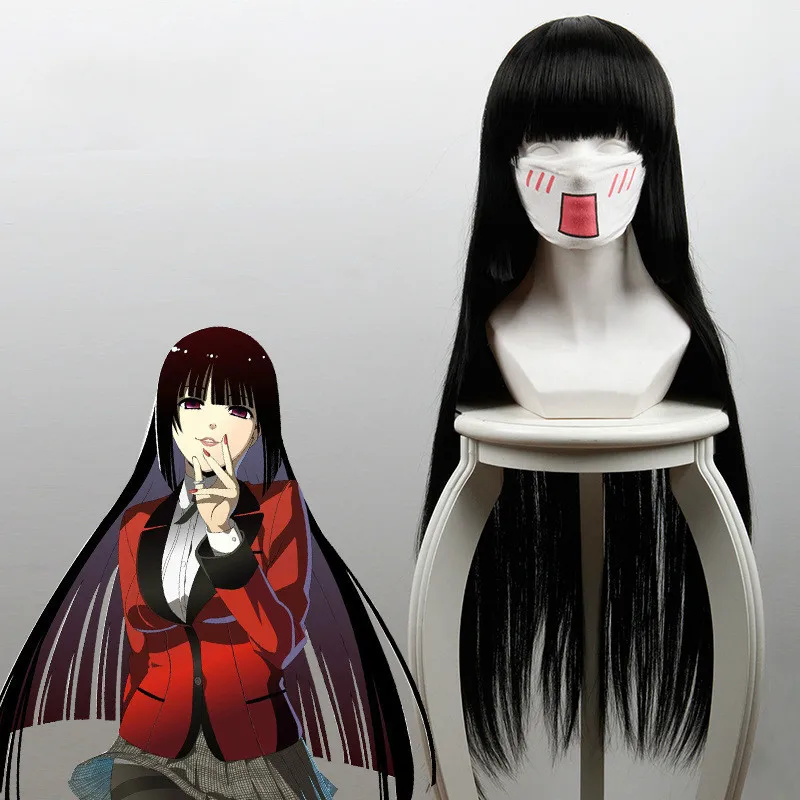 Японский аниме Kakegurui Igarashi косплей парик на Хэллоуин Jabami Yumeko Косплей Costum Sayaka |