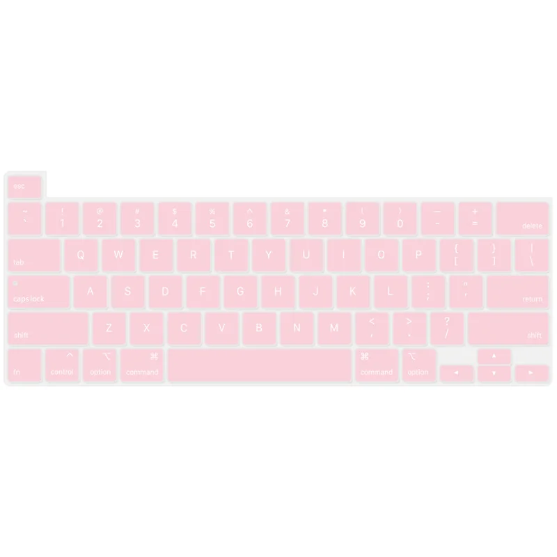 New Opaque Pink Американский стиль клавиатура протектор для Macbook Pro 16 дюйм чехол для клавиатуры A2141 Силиконовая Водонепроницаемая клавиатура - Цвет: New Opaque Pink