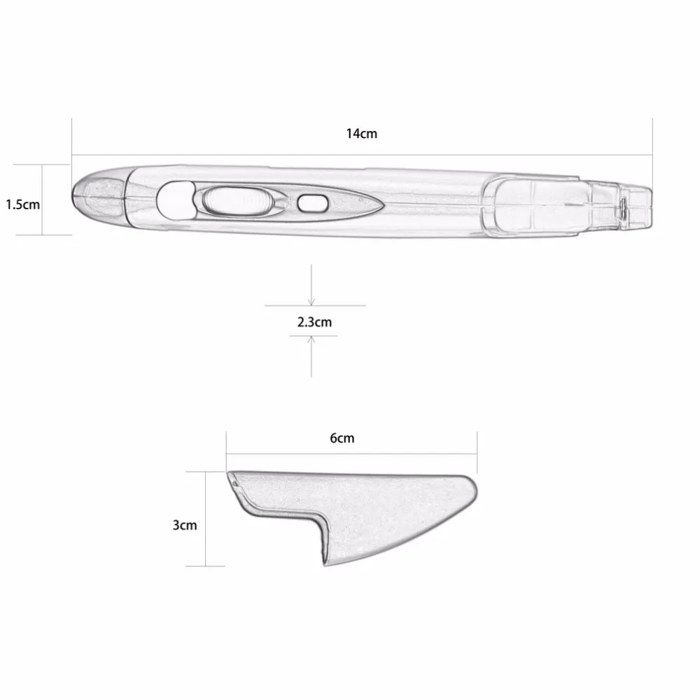 Mini 2.4GHz Wireless Optical Pen Mouse Adjustable 500/1000DPI for PC Android Laptop Accessories