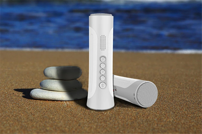 Многофункциональный беспроводной Bluetooth динамик Портативный Громкая связь динамик со светодиодным фонариком поддержка PowerBank TF для верховой езды кемпинга