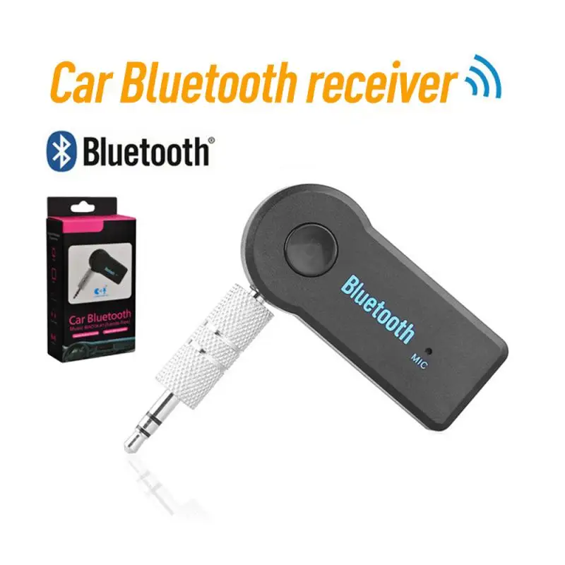 Мини Bluetooth адаптер 3,5 мм AUX аудио MP3 музыкальный приемник автомобильный комплект Беспроводной Громкая Связь Динамик адаптер для наушников для iphone