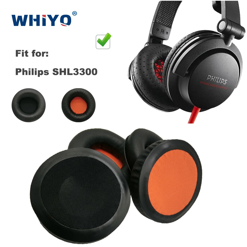 Cuscinetti Auricolari Di Ricambio Per Philips Shl3300 Shl-3300 Shl 3300 Cuffie Parti In Pelle Paraorecchie Cuffia