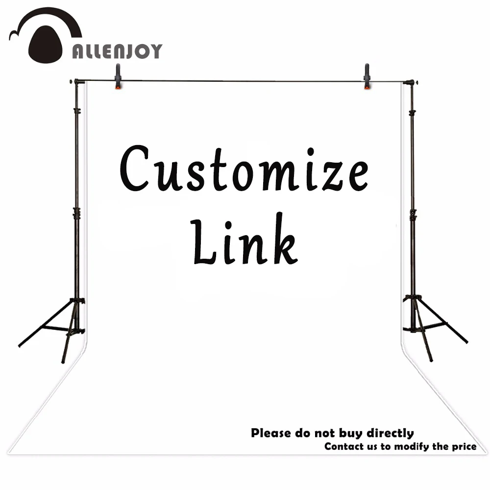 

Allenjoy Customize Party Backdrop Personality Birthday Halloween Christmas Banner Curtain Background Special Link Event Supplies