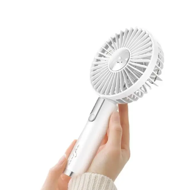 Aranyos Mini Ventilátor Hordozható Rajongói Rajzfilm Harmadik Felszerelés Kézi Usb Újratölthető - Image 6