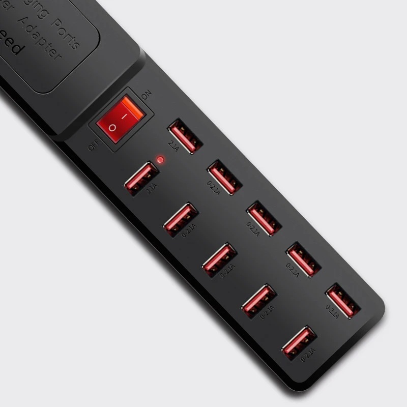 10 USB удлинителей макс. 12 а удлинитель 1 8 м шнур Переключатель 5 в стабилизатор