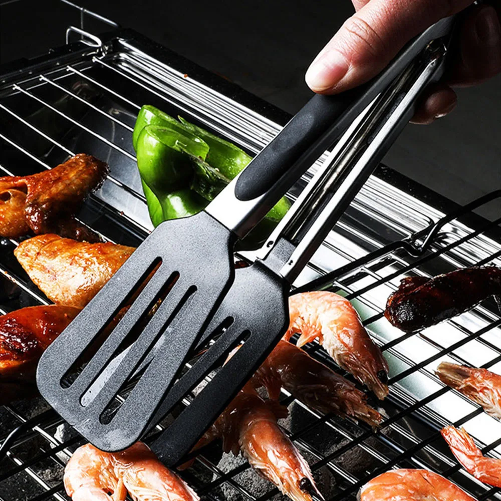 Tongs Heat Resistant Barbecue Clip Cooking Clamp Spatula Lo Mein Noodles Clip Bread Bakery Salad Folder Bbq Spatula Sets