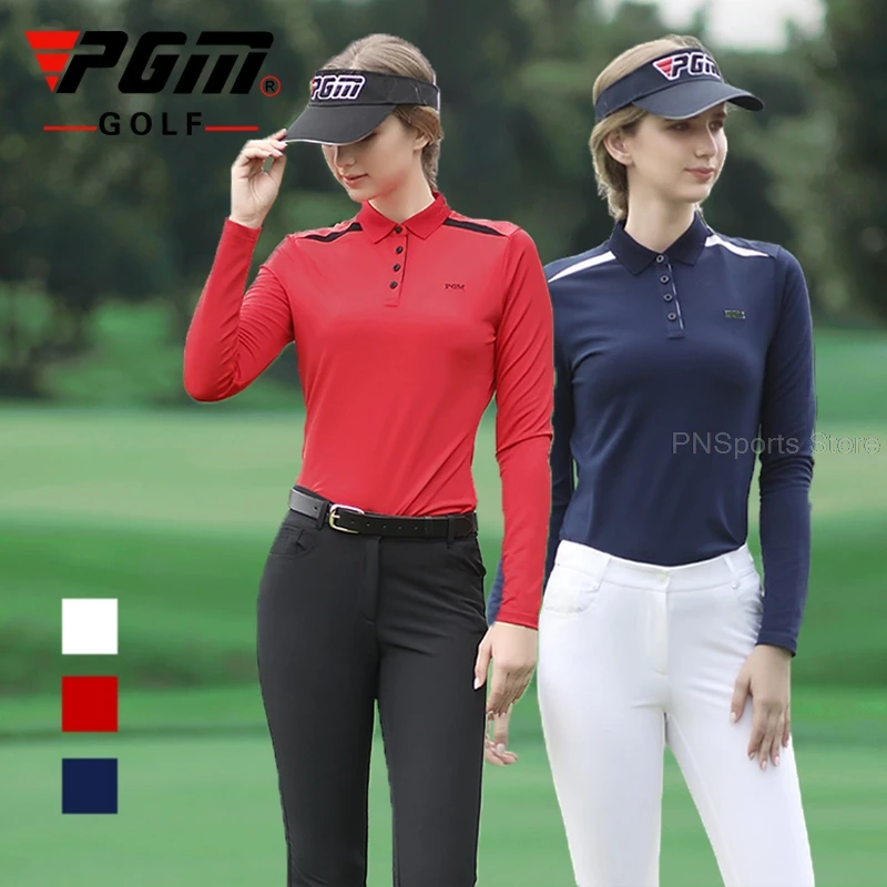 Pgm Golf abbigliamento donna t shirt da Golf per la primavera autunno donna  Polo Casual traspirante Outdoor Slim Sports top Pullover|Golf Shirts| -  AliExpress