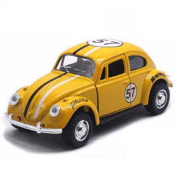 

1:32 Alloy Classic Beetle Toy Car Model Metal Pull Back Retro Graffiti Cake Baking Simulation Decoration Kids Toys Car For Boys