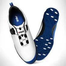 PGM мужские водонепроницаемые шипы для клюшки для гольфа, мужские профессиональные кроссовки для спортзала, гольфа, ручка пряжки, дышащая мягкая подошва, нескользящая обувь XZ090