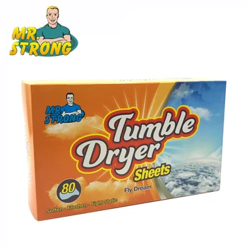 

NEW 80Sheet/Box Tumble Dryer Sheet Magic Orange Scent Protect Clothes Soften Freshen Fight Static Drop Shipping
