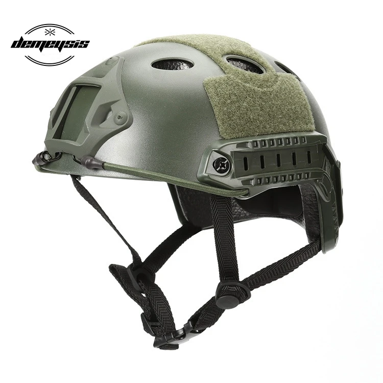 green Легкий тактический шлем страйкбол PJ тактика шлем Painball CS SWAT езда голова защитное оборудование - Цвет: green