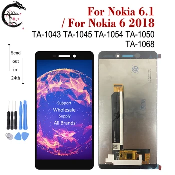 

5.5" LCD For Nokia 6.1 LCD Display N6.1 Screen Touch Digitizer Assembly For Nokia 6 2018 Display TA-1043 TA-1045 TA-1054 TA-1050