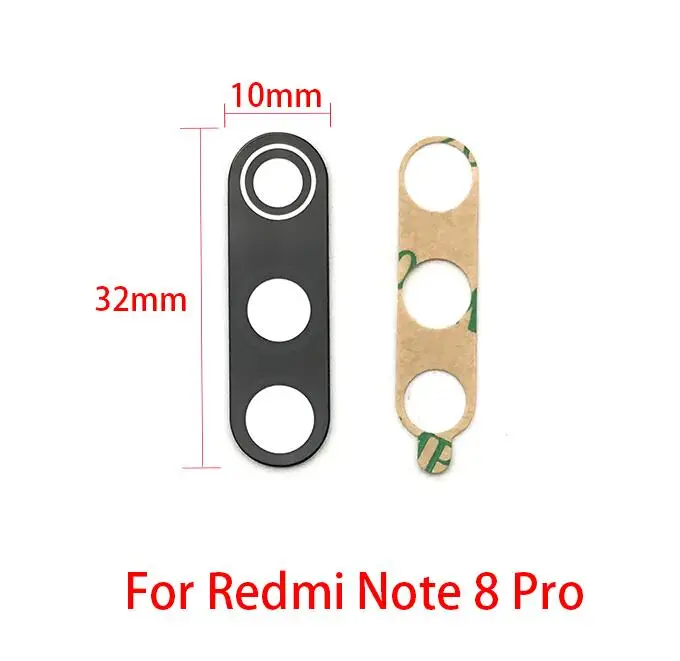 10 шт./лот, стекло камеры для Xiaomi Redmi Note 8 Pro задняя камера стекло объектив с клеем - Цвет: For Redmi Note 8 Pro