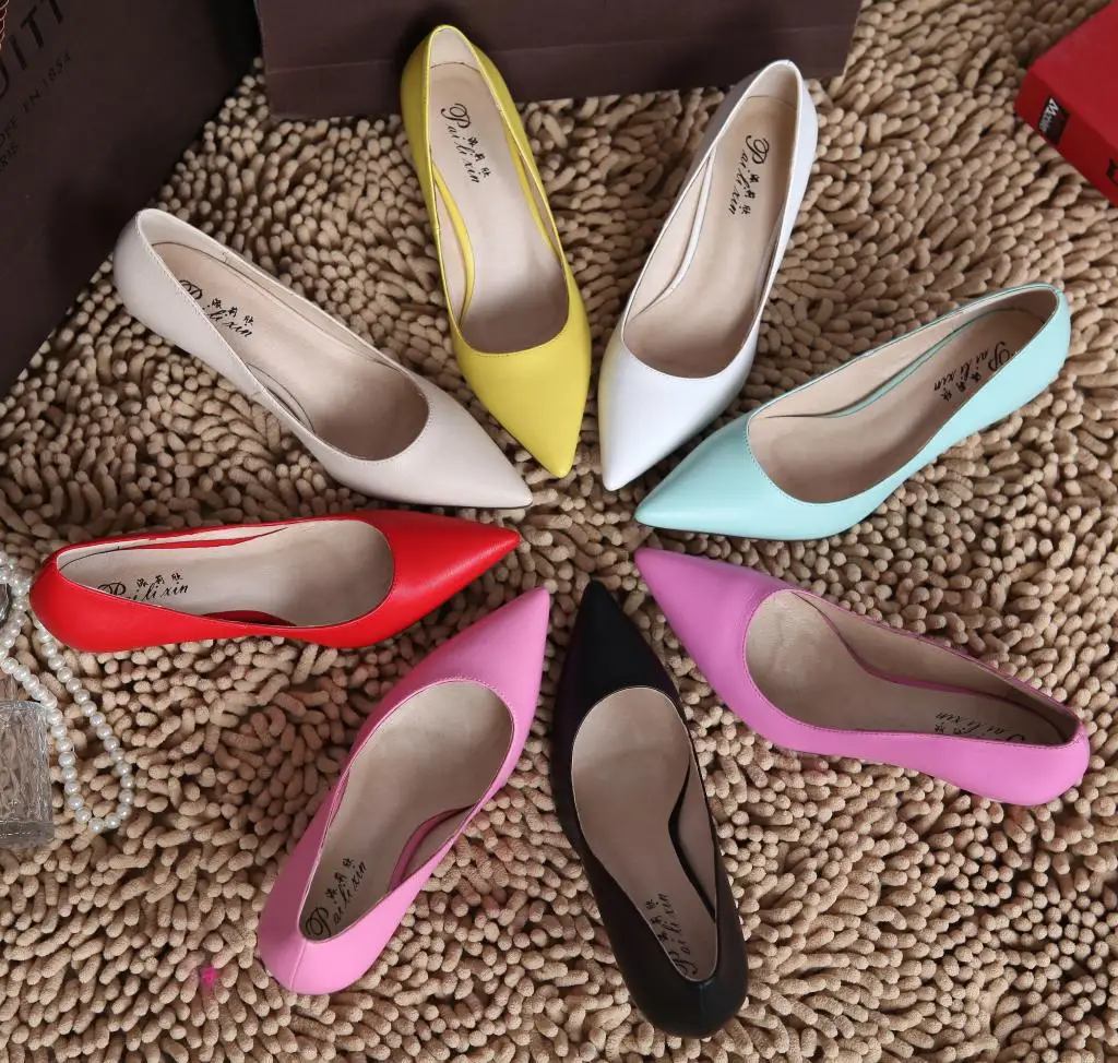 

Europe And America 2020 Autumn New Style Elegant Black Side Scoop Bootie Pointed-Toe High Heel Shoes Formal Wear Ol Shoes Thin H
